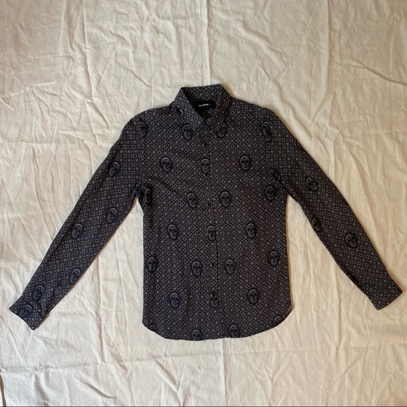 THÉ KOOPLES skull pattern shirt - Picture 2 of 6